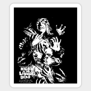 night of living dead horror movie Sticker